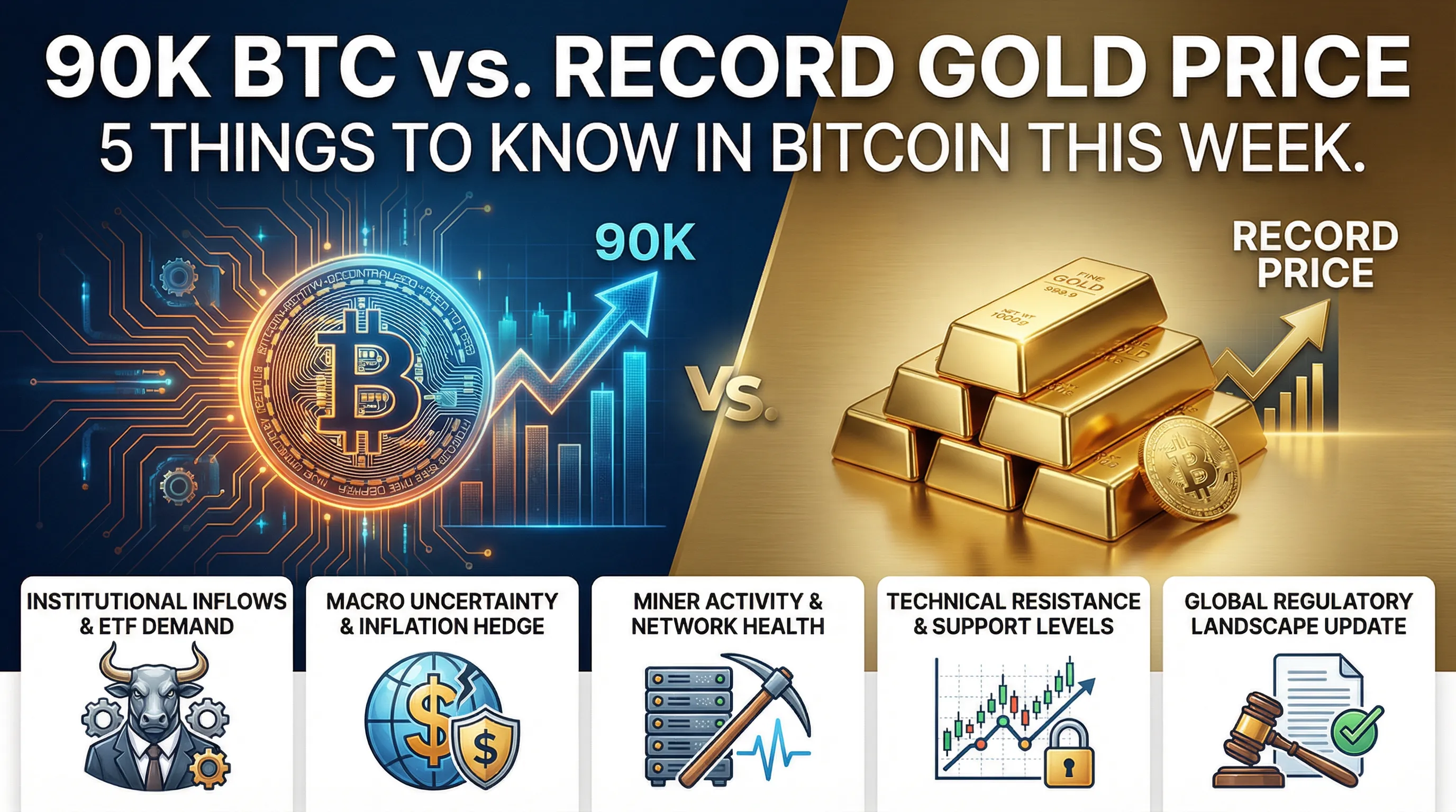 Bitcoin at a Crossroads: Can Bulls Defend $90K Amid Gold's Surge and Market Uncertainty?